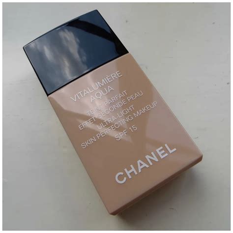 chanel vitalumiere aqua review beautypedia|Chanel vitalumiere aqua beige rose.